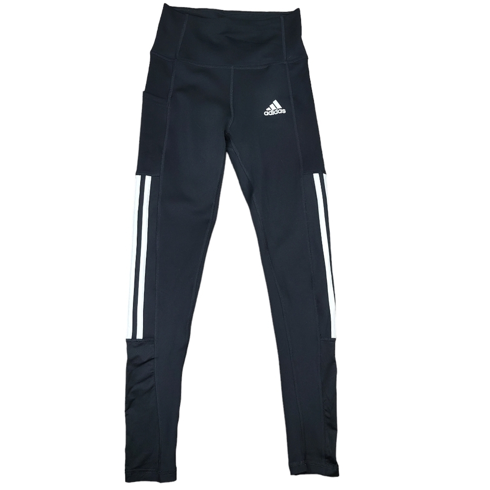 Adidas Black Primegreen Aeroready High Rise Pull On Leggings Size XS